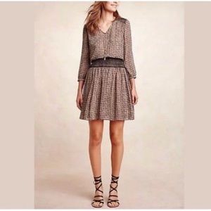 Black and Tan houndstooth dress